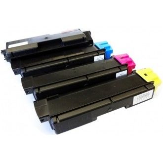 Kyocera Toner Cartridge TK580 Replacement for Kyocera FS5105DN 5205DN Printer High Page Yield Black Cyan Magenta Yellow